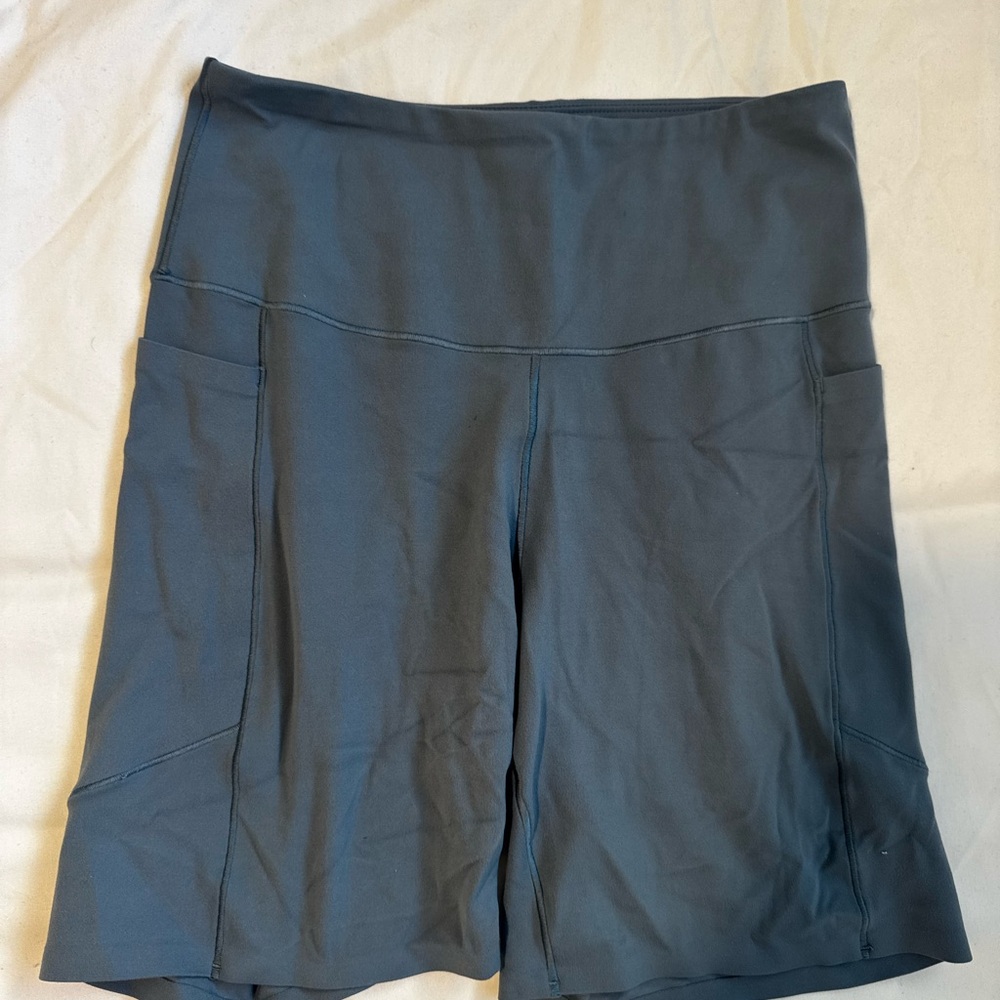 RHONE Women's Slate Blue Revive 6inch Bike Shorts with Pockets